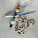  Build Your Own Reindeer Ornament - Craft Paint Kit