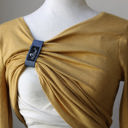 Denim NursElet - Nursing Bracelet, Hands-Free Shirt Holder Becomes Your Breastfeeding Reminder Bracelet - TWO NursElets