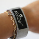 Striped NursElet - Nursing Bracelet, Hands-Free Shirt Holder Becomes Your Breastfeeding Reminder Bracelet - TWO NursElets