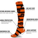 Style 2 S-M Men's & Womenswear Knee High Compression Halloween Spooky Socks | 3-Pairs
