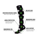 Style 3 S-M Men's & Womenswear Knee High Compression Halloween Spooky Socks | 3-Pairs