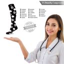 Style 3 S-M Men's & Womenswear Knee High Compression Halloween Spooky Socks | 3-Pairs