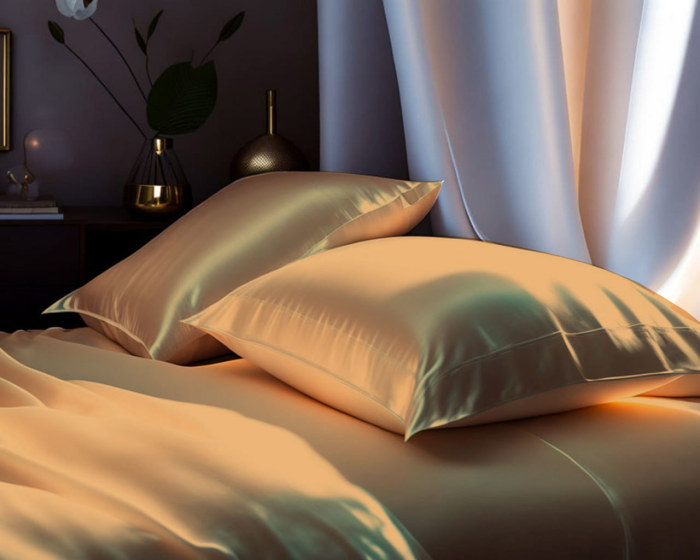 4-Piece Soft & Silk feel Satin Sheet Set with 2 Pillowcases