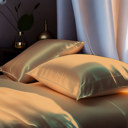 Gold King 4-Piece Soft & Silk feel Satin Sheet Set with 2 Pillowcases