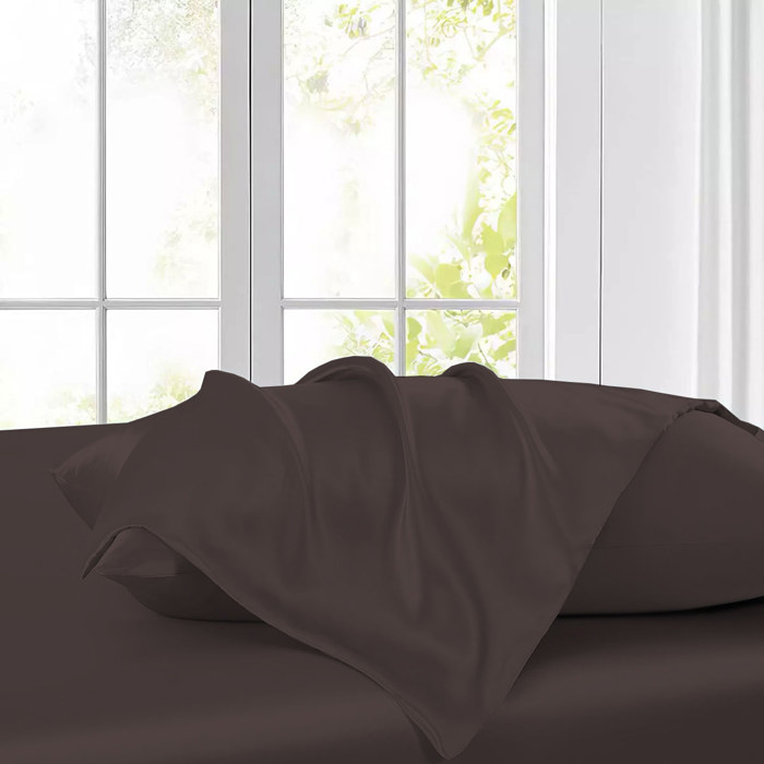 4-Piece Soft & Silk feel Satin Sheet Set with 2 Pillowcases