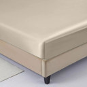 Ivory Queen 4-Piece Soft & Silk feel Satin Sheet Set with 2 Pillowcases