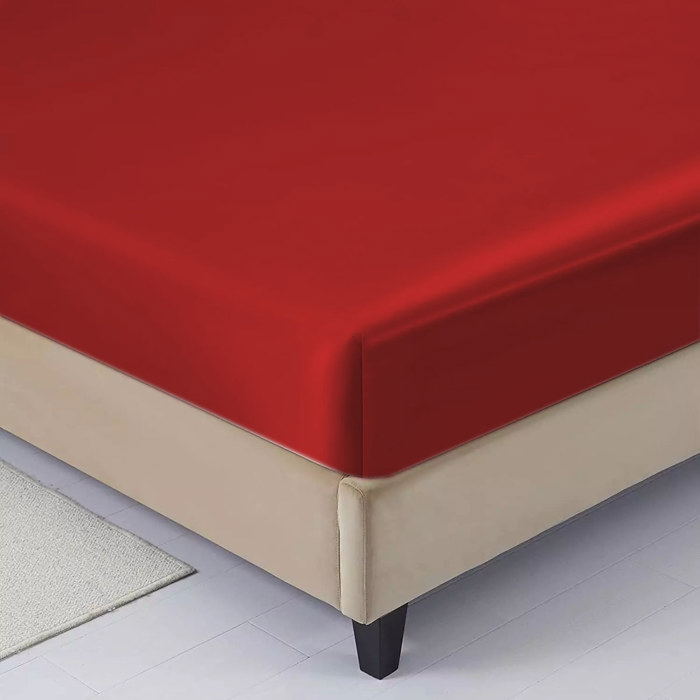 4-Piece Soft & Silk feel Satin Sheet Set with 2 Pillowcases