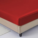Red Full/Double 4-Piece Soft & Silk feel Satin Sheet Set with 2 Pillowcases