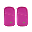 Hot Pink Travel Wallet Passport Holder and Organizer | Set of 2