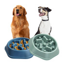 Gray Anti-Choking Slow Feeder Dog Food Treats Bowl