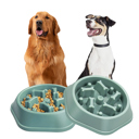 Gray Anti-Choking Slow Feeder Dog Food Treats Bowl