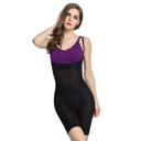 Black Medium Women's Compression Body Slimming Bodysuit with Adjustable Straps