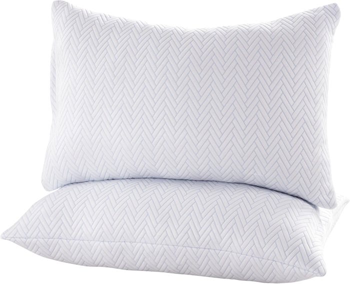 2-Pack | Soft & Plush Fiber Fill Adjustable Cooling Sleeping Pillow