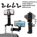Black 360 degrees universal phone mount for Car and Travelling