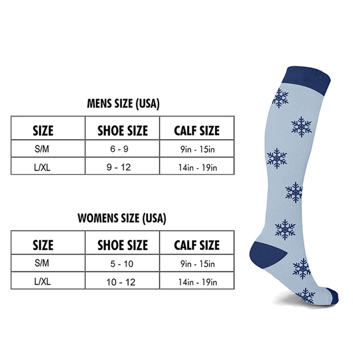 Mismatched Snowman Joy Compression Socks