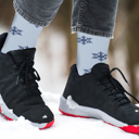 Large Pack Of One Mismatched Snowman Joy Compression Socks