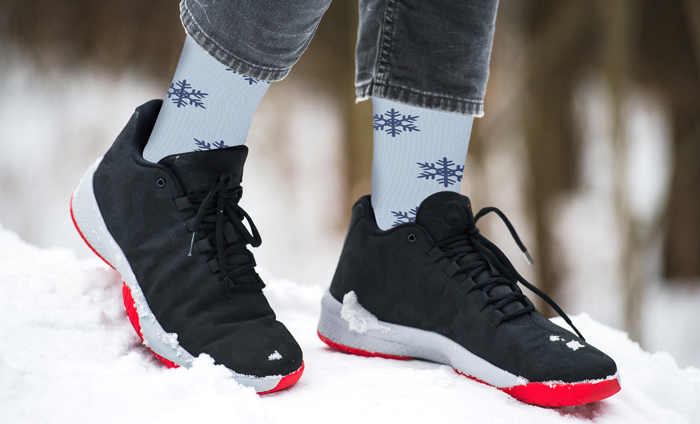 Mismatched Snowman Joy Compression Socks