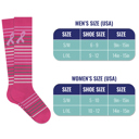 Knee High Large 6-Pair Breast Cancer Awareness Compression Knee High & Ankle Socks