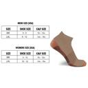Sandstone S-M 3-Pair Copper Compression Ankle Socks for Men & Women