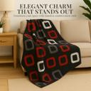 Queen Black & Red Plush Queen Size Blanket ? Ultra Soft & Warm, Cool Boys Design