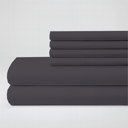 Dark Gray Full/Double Hotel Luxury 2000 Series 6-Piece Rayon from Bamboo Cooling Bed Sheet Set