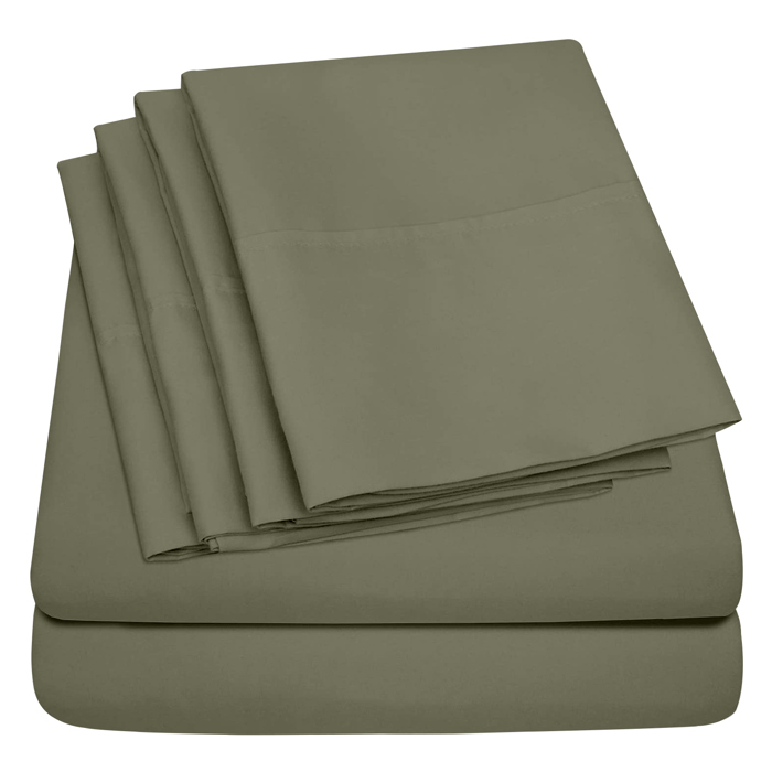 Ultra-Soft 6-Piece Microfiber Sheet Set – Lightweight, Wrinkle-Free, Deep Pocket Bedding for All Bed Sizes