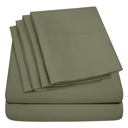 Dove grey California King Ultra-Soft 6-Piece Microfiber Sheet Set – Lightweight, Wrinkle-Free, Deep Pocket Bedding for All Bed Sizes