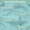 Ocean Full/Double Ultra-Soft 6-Piece Microfiber Sheet Set – Lightweight, Wrinkle-Free, Deep Pocket Bedding for All Bed Sizes