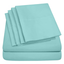 Ocean California King Ultra-Soft 6-Piece Microfiber Sheet Set – Lightweight, Wrinkle-Free, Deep Pocket Bedding for All Bed Sizes