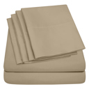 Safari Queen Ultra-Soft 6-Piece Microfiber Sheet Set – Lightweight, Wrinkle-Free, Deep Pocket Bedding for All Bed Sizes