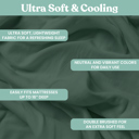 Pine Queen Ultra-Soft 6-Piece Microfiber Sheet Set – Lightweight, Wrinkle-Free, Deep Pocket Bedding for All Bed Sizes