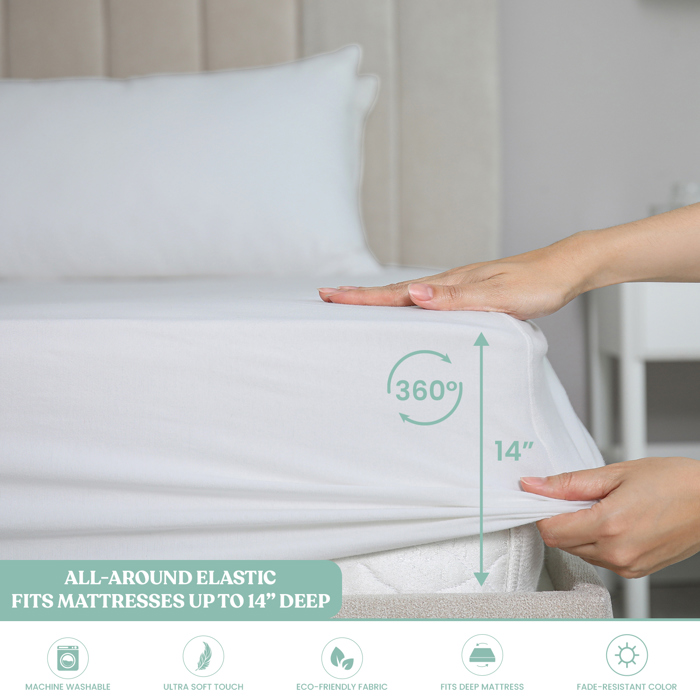 Ultra-Soft 6-Piece Microfiber Sheet Set – Lightweight, Wrinkle-Free, Deep Pocket Bedding for All Bed Sizes