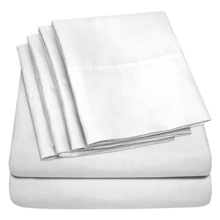 Ultra-Soft 6-Piece Microfiber Sheet Set – Lightweight, Wrinkle-Free, Deep Pocket Bedding for All Bed Sizes
