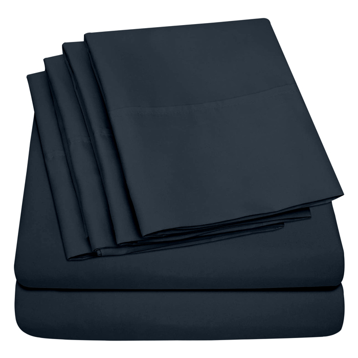 Ultra-Soft 6-Piece Microfiber Sheet Set – Lightweight, Wrinkle-Free, Deep Pocket Bedding for All Bed Sizes