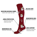 Multicolored L-XL Comfort & Joy Holiday Compression Socks-3 Pair
