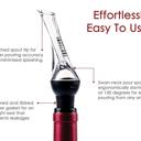 Single Premium Wine Aerator Pourer And Decanter Spout (1-Pack or 2-Pack)