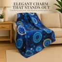 Queen Beautiful Blue Moons Queen Blanket Extremely Soft & Cozy