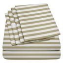 Sand lines Queen Ultra-Soft 6-Piece Microfiber Sheet Set – Lightweight, Wrinkle-Free, Deep Pocket Bedding for All Bed Sizes
