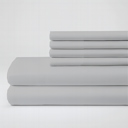 Light Gray King Hotel Luxury 2000 Series 6-Piece Rayon from Bamboo Cooling Bed Sheet Set