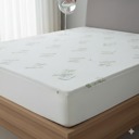 Queen Premium Bamboo & Terry Cloth Fitted Mattress Leak Protector (80" x 60")