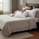 White Queen 2-Pack | Soft & Plush Fiber Down Alternative Rayon from Bamboo Sleeping Pillow