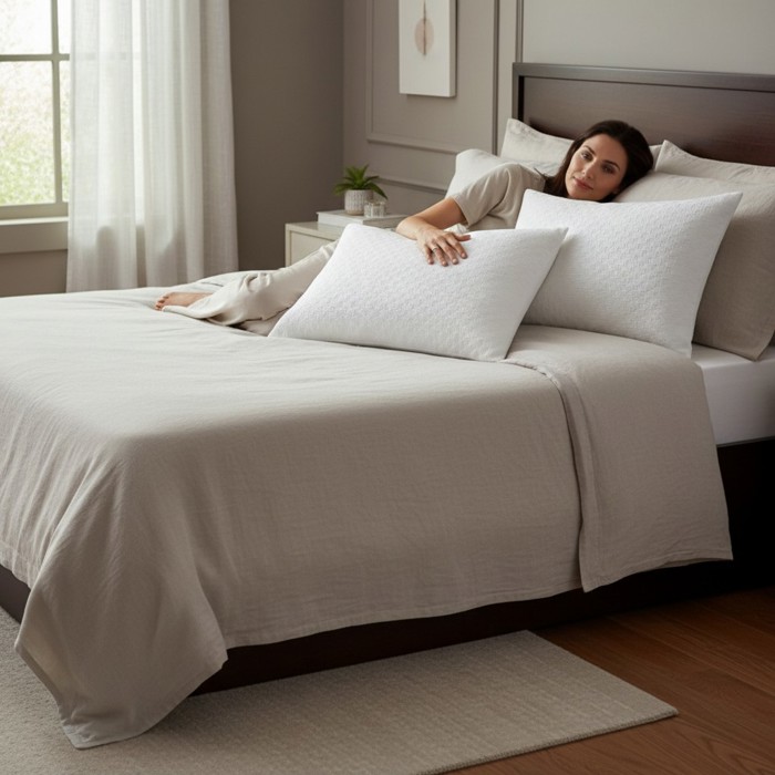 2-Pack | Soft & Plush Fiber Down Alternative Rayon from Bamboo Sleeping Pillow