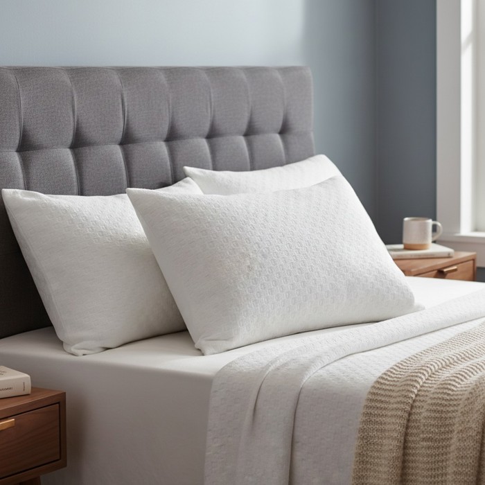 2-Pack | Soft & Plush Fiber Down Alternative Rayon from Bamboo Sleeping Pillow