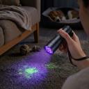 2-Pack Pet Urine Detector UV Flashlight 12 LED Portable Black Light for Locating Pet Stains on Carpet, Furniture & Floors 1 and 2 pack