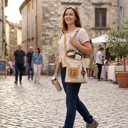 Vintage Classic Vintage Women's T-Shirt Style Shoulder Messenger Handbag