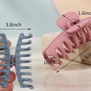 8 Colors 8 Pack Large Matte Acrylic Hair Claw Clips for Women Strong Grip Banana Jaw Clips for Hair Styling