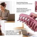 8 Colors 8 Pack Large Matte Acrylic Hair Claw Clips for Women Strong Grip Banana Jaw Clips for Hair Styling