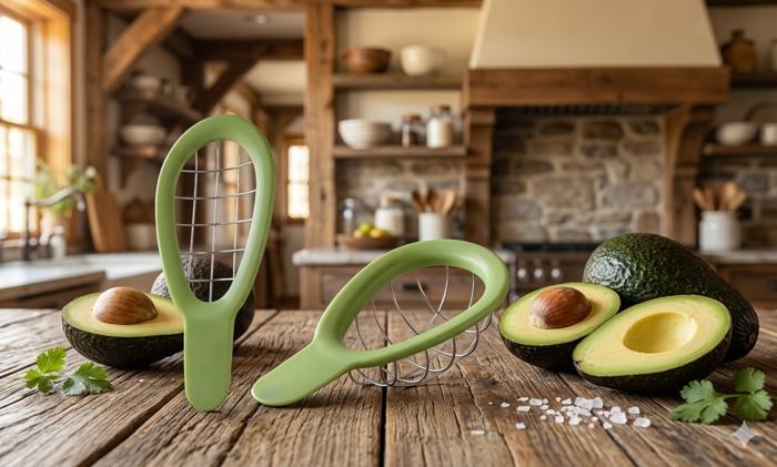 Stainless Steel Avocado Cuber Tool Wire Grid Dicer & Slicer for Perfect Even Cubes Ergonomic Kitchen Gadget for Salads & Guacamole
