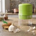 Green Mini Handheld Food Chopper & Garlic Mincer Manual Dicer for Vegetables, Nuts, Onion, Meat, Ginger & Pepper Easy Press Kitchen Tool