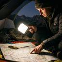 Black Emergency Beacon Camping Light Ultra Slim Portable LED for Hiking, Fishing, Hurricane & Outdoor Use
